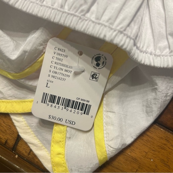 *NWT* FP Movement by Free People Varsity Blues Athletic Shorts, White, Sz Large - Picture 13 of 13